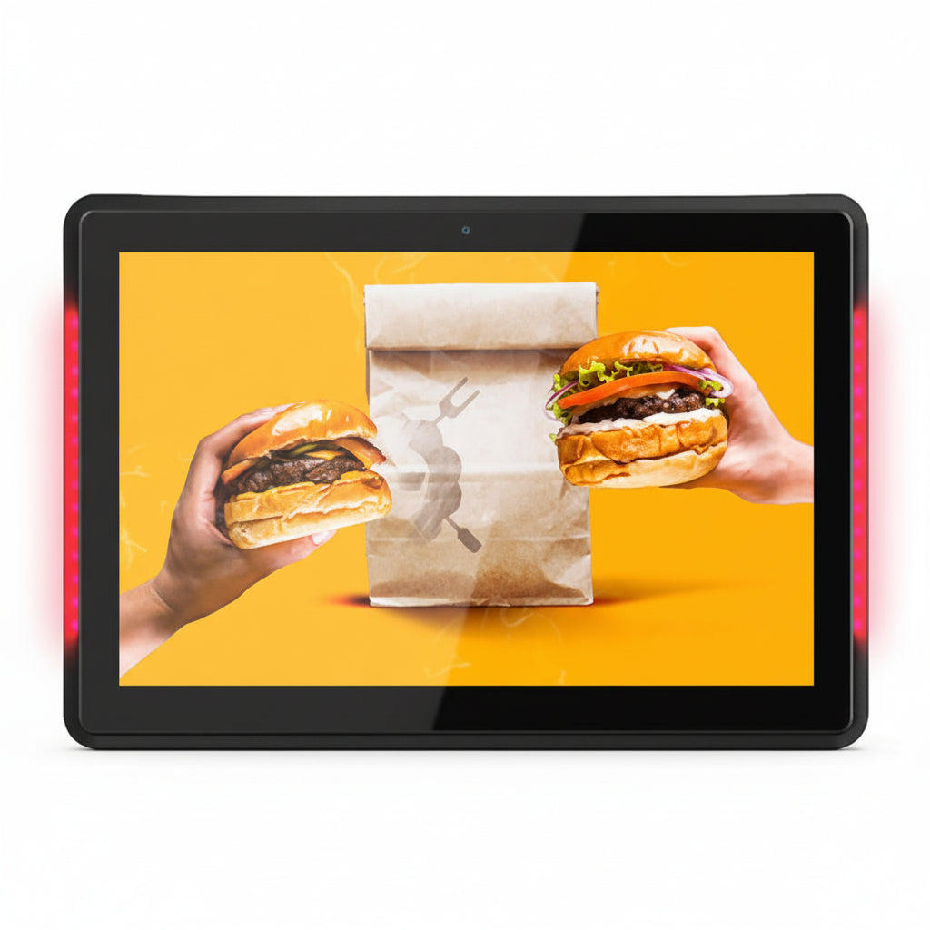 LED Slimline PCAP Android POS Display | PoE Point of Sale Touch Screen | Commercial Tablet | 10" & 15" - Store Fittings Direct