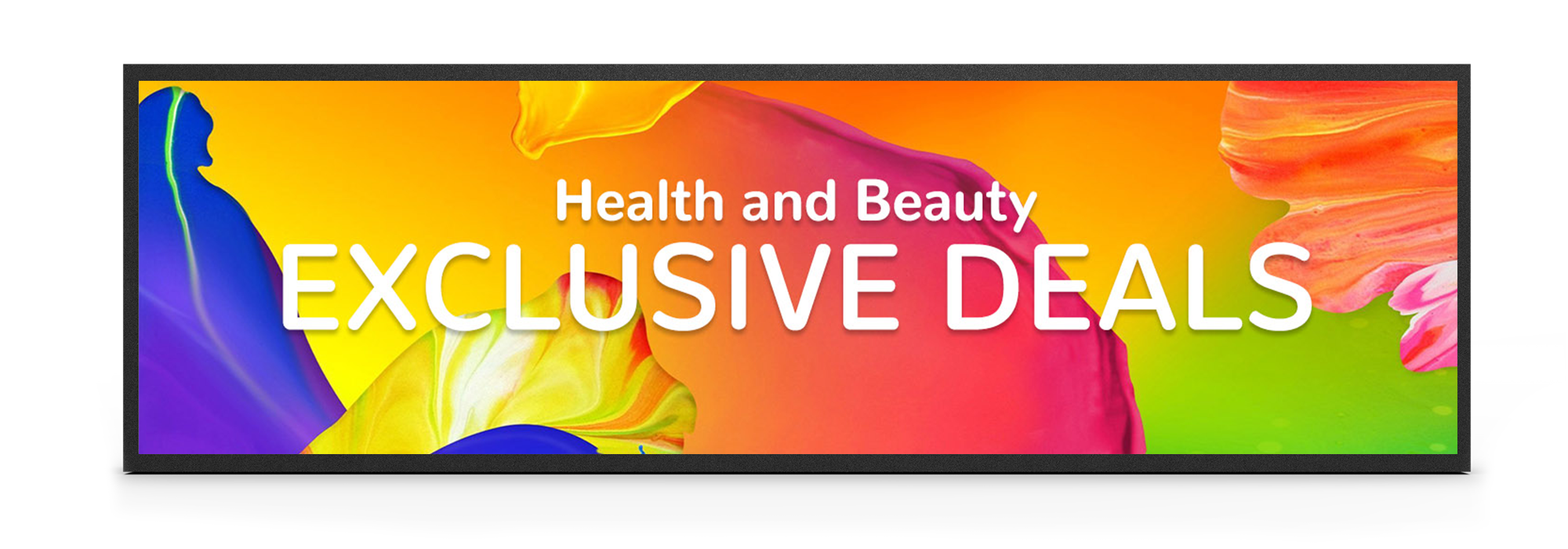 LED Ultra-Wide Stretched Bar Display | Android Digital Signage | Retail & Wayfinding - Store Fittings Direct