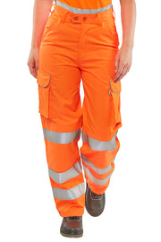 Ladies Hi-Vis Rail Spec Trousers