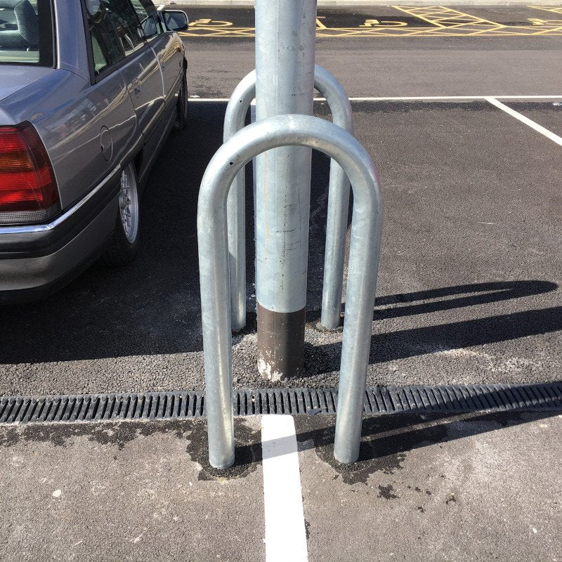 Lamp Post Protector Galvanised - Store Fittings Direct
