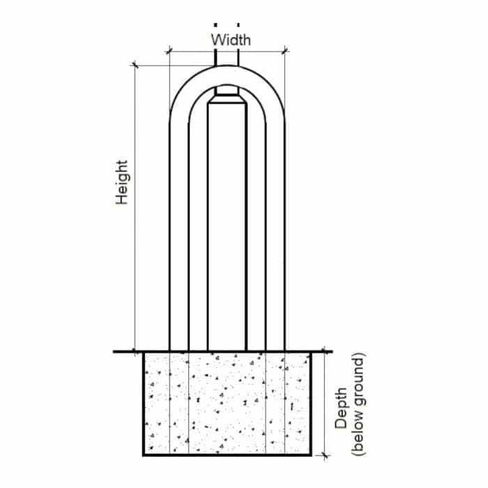 Lamp Post Protector Galvanised - Store Fittings Direct