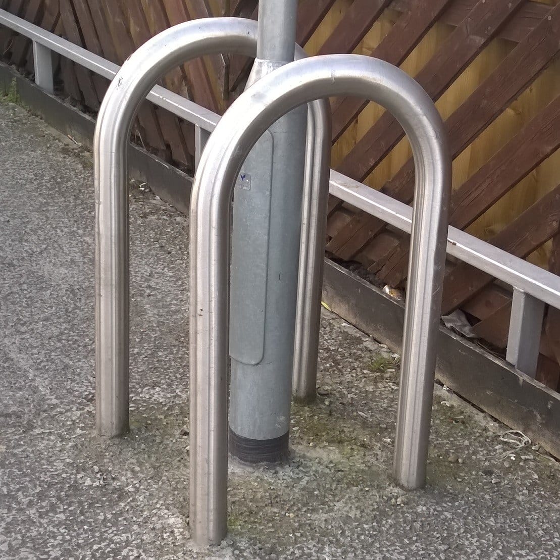 Lamp Post Protector Stainless Steel - Store Fittings Direct