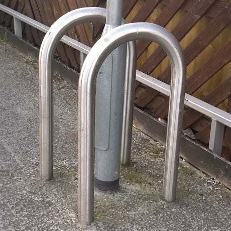 Lamp Post Protector Stainless Steel - Store Fittings Direct