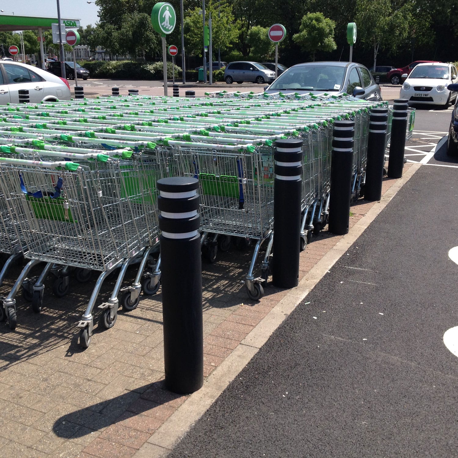 Large Plastic Bollard Sleeve Cover - Store Fittings Direct