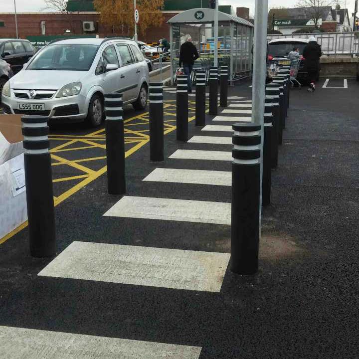 Large Plastic Bollard Sleeve Cover - Store Fittings Direct