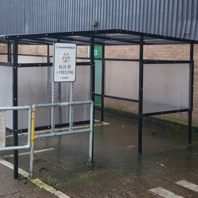 Large Smoking Shelter | The Debdale (High Capacity) - Store Fittings Direct