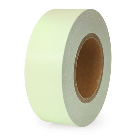 Luminous Hazard Warning Tape -25m - White - Store Fittings Direct