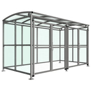 MC1 Secure Cycle Shelter with Mesh Gates - Store Fittings Direct
