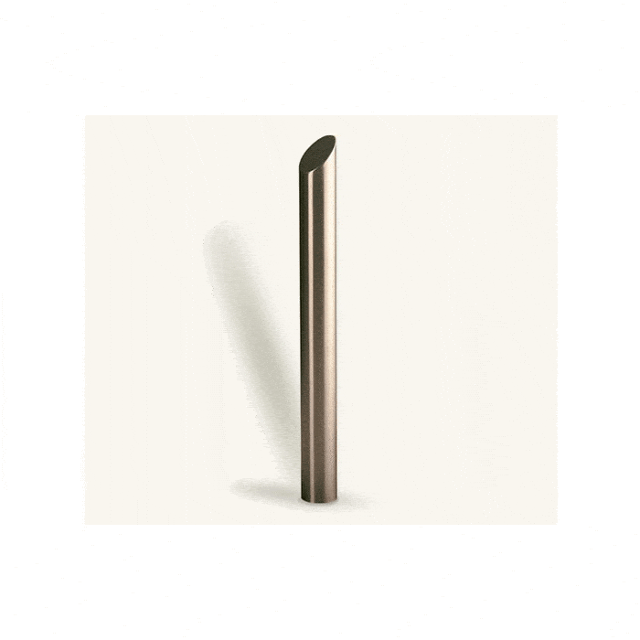 Mitre Top Stainless Steel Bollard | Stainless Steel Bollards 304 Grade - Store Fittings Direct