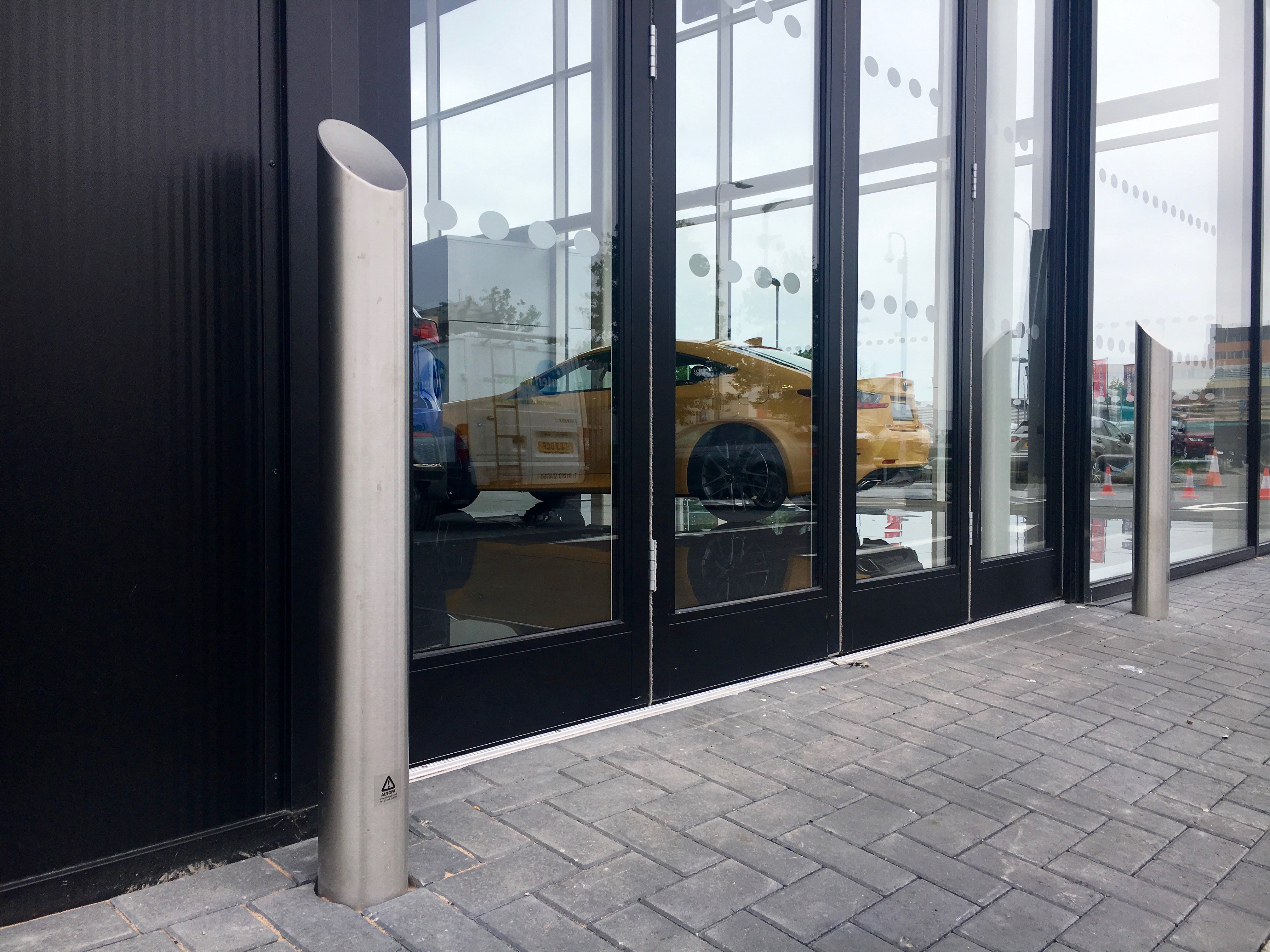 Mitre Top Stainless Steel Bollard | Stainless Steel Bollards 304 Grade