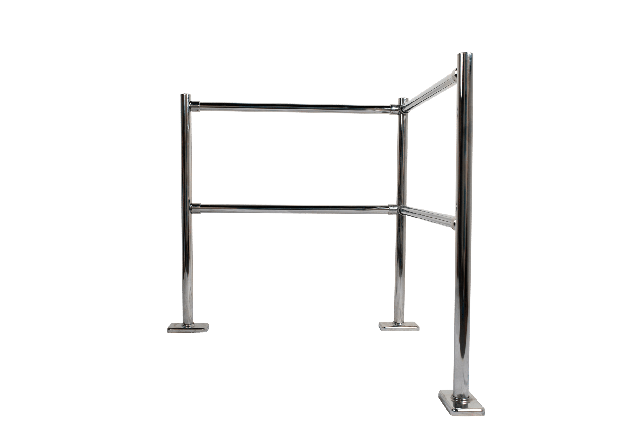 Modular Chrome Barrier Rail - Store Fittings Direct