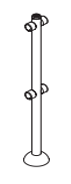 Modular Chrome Barrier Rail