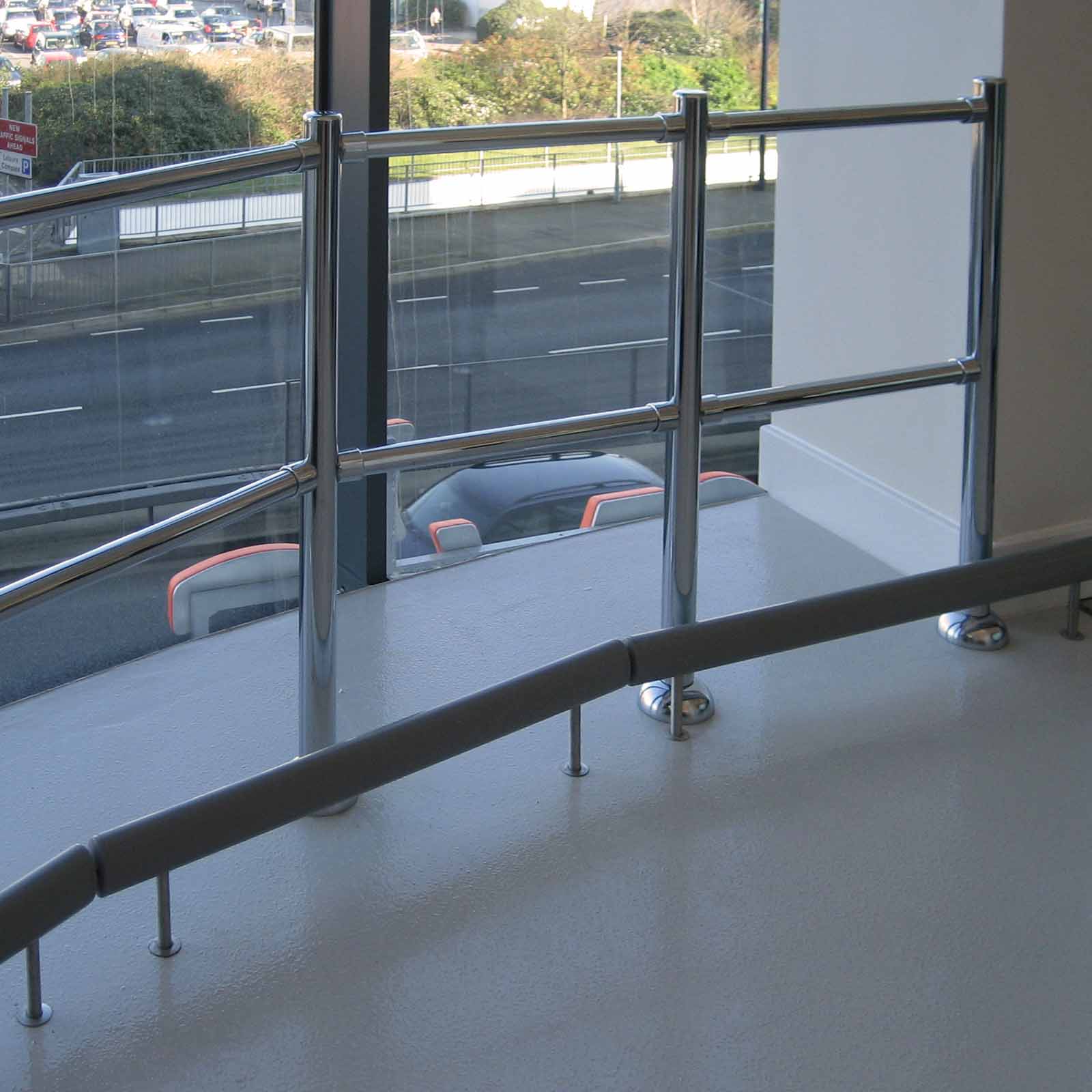 Modular Chrome Barrier Rail