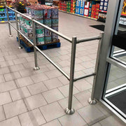 Modular Chrome Barrier Rail