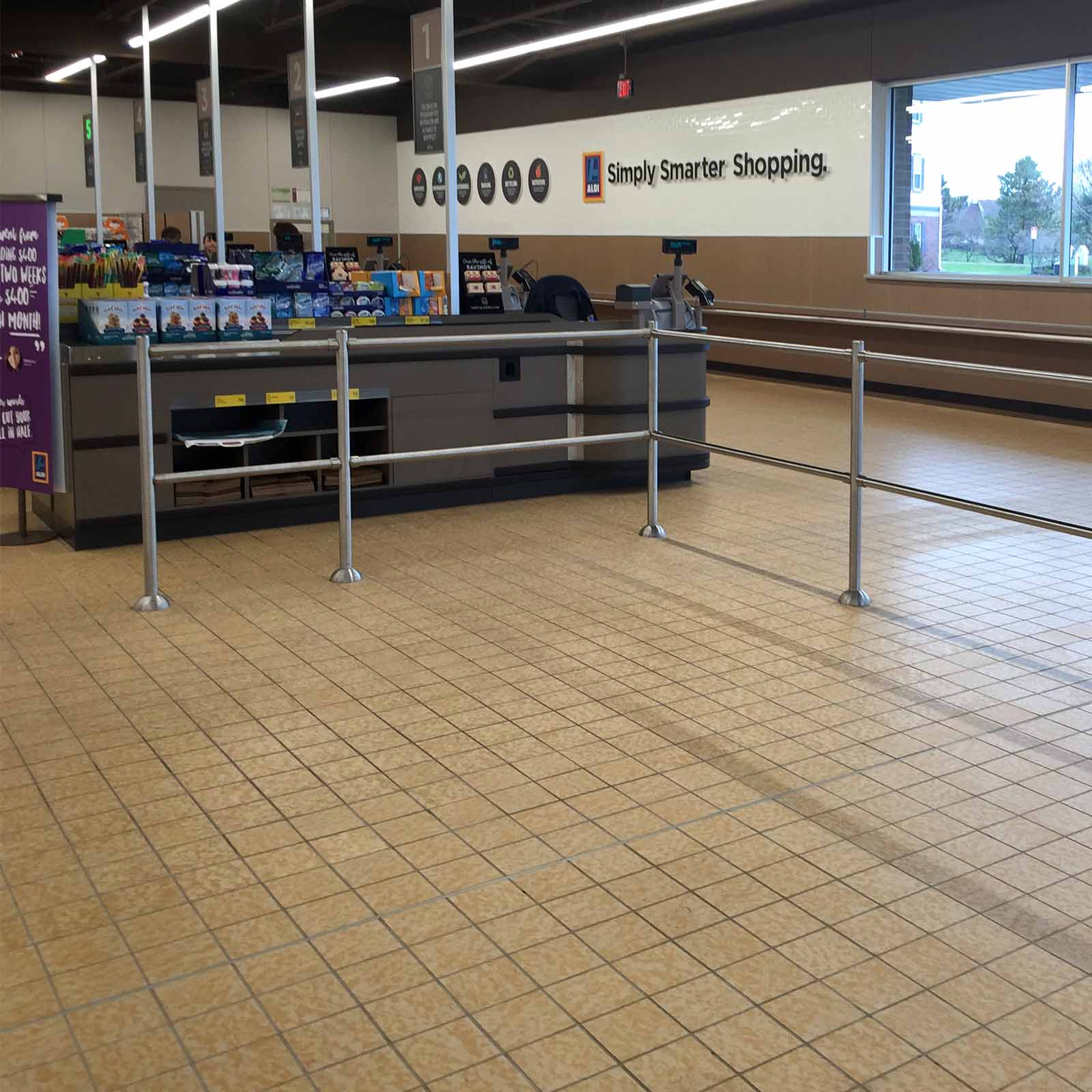 Modular Chrome Barrier Rail