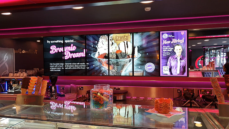Network Digital Menu Boards | Cloud-Based Digital Signage for Restaurants & Retail UK - Store Fittings Direct