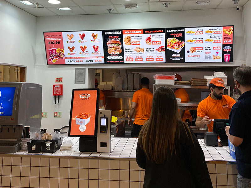Network Digital Menu Boards | Cloud-Based Digital Signage for Restaurants & Retail UK - Store Fittings Direct