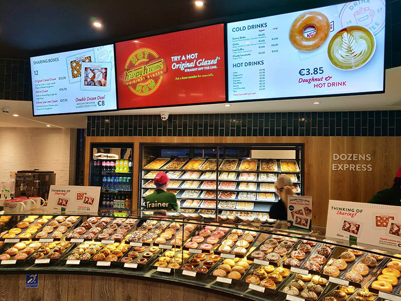 Network Digital Menu Boards | Cloud-Based Digital Signage for Restaurants & Retail UK - Store Fittings Direct