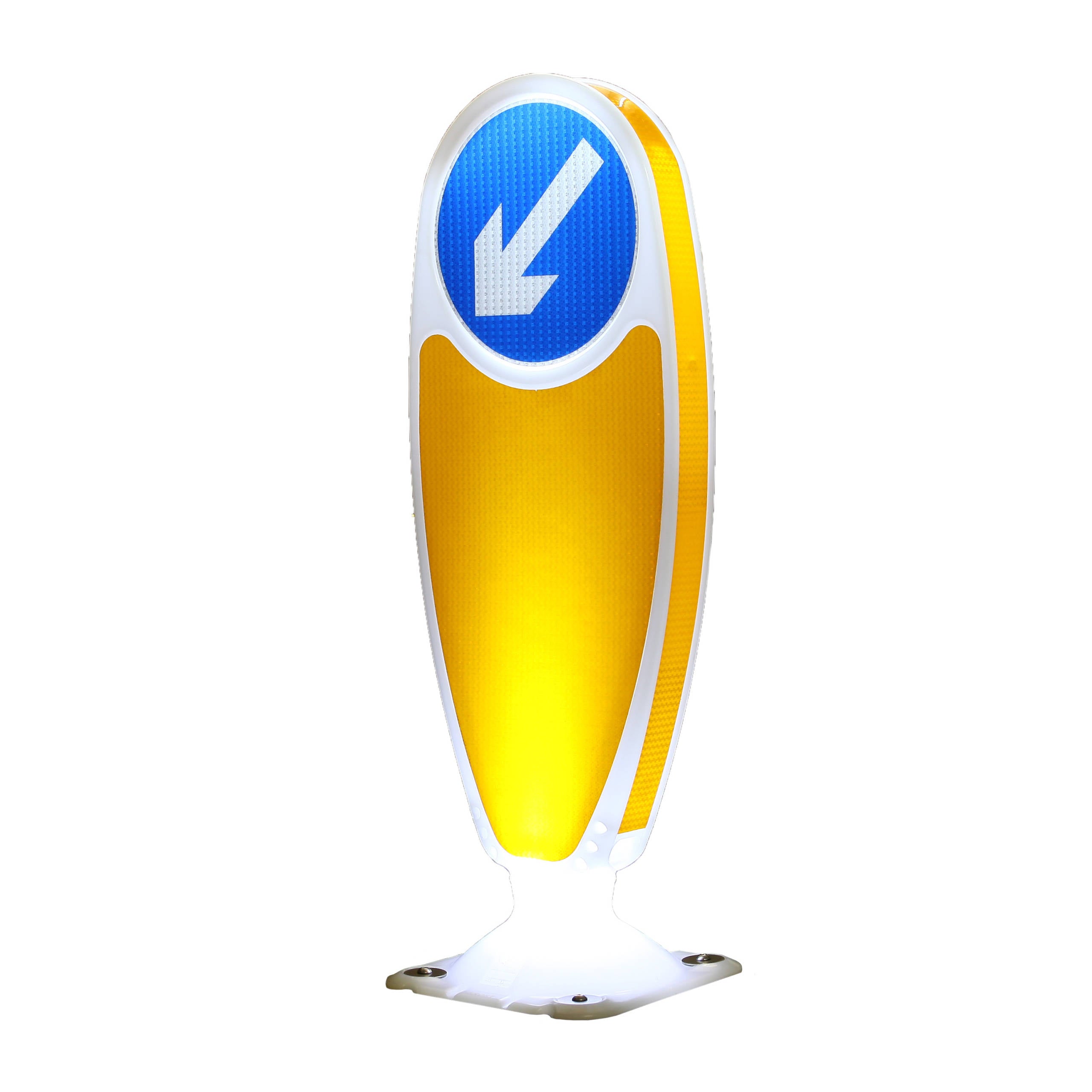 Illuminated Night Owl | Flexible Keep Left Bollards - Store Fittings Direct