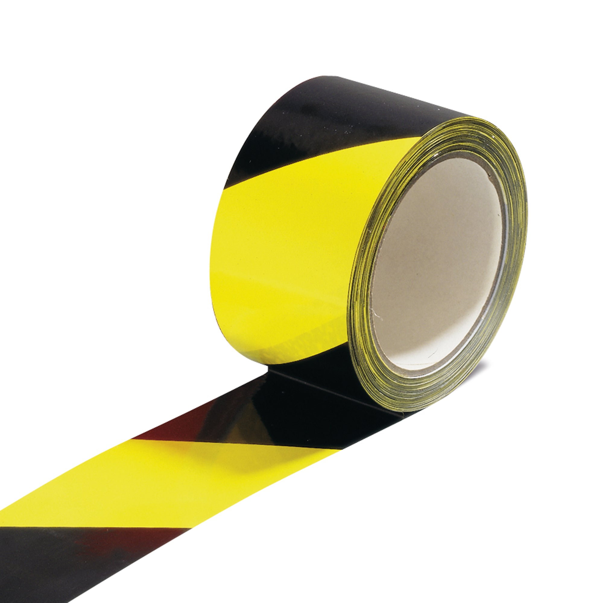 Non-Reflective Hazard Warning Tape  66m - Black/Yellow - Store Fittings Direct