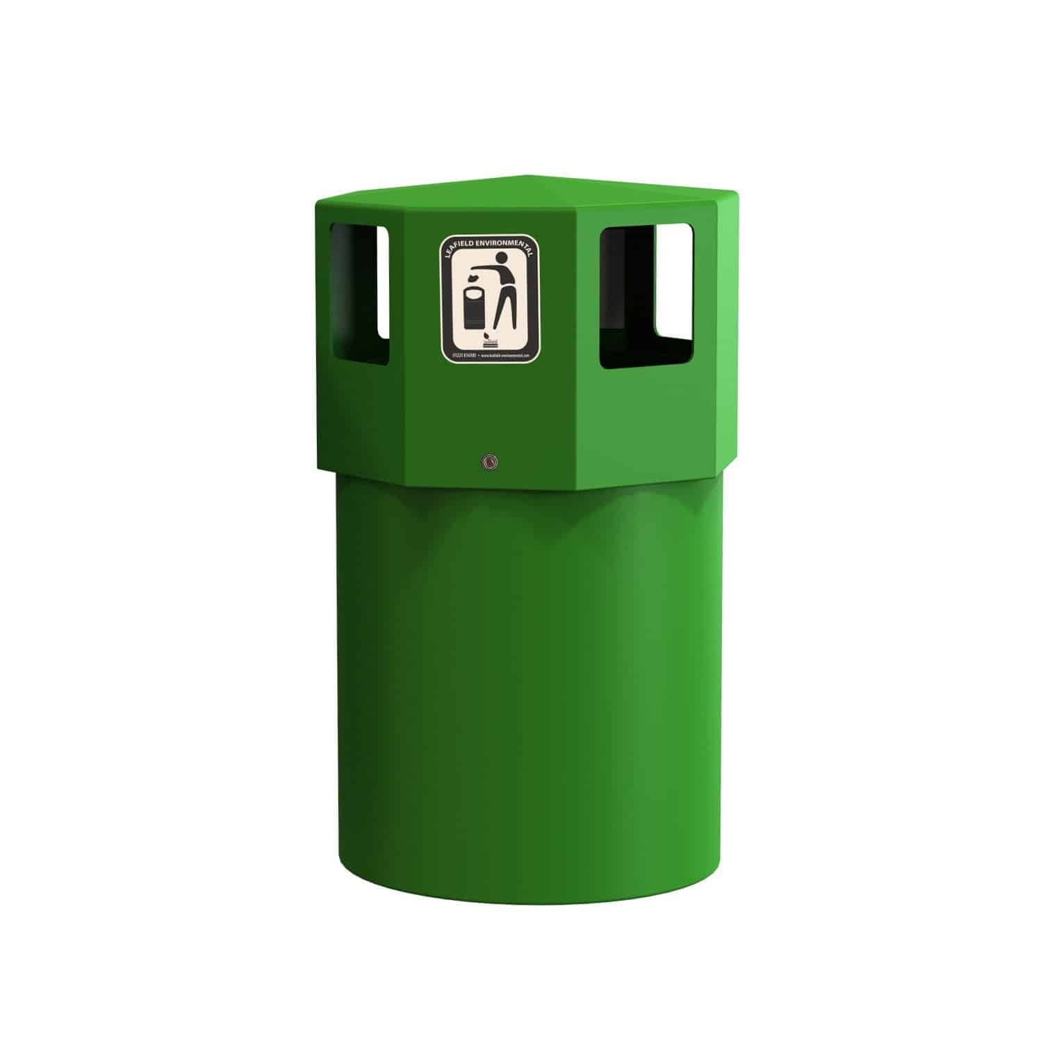 Octaplus Maxi Litter Bin - 140 litres - Store Fittings Direct
