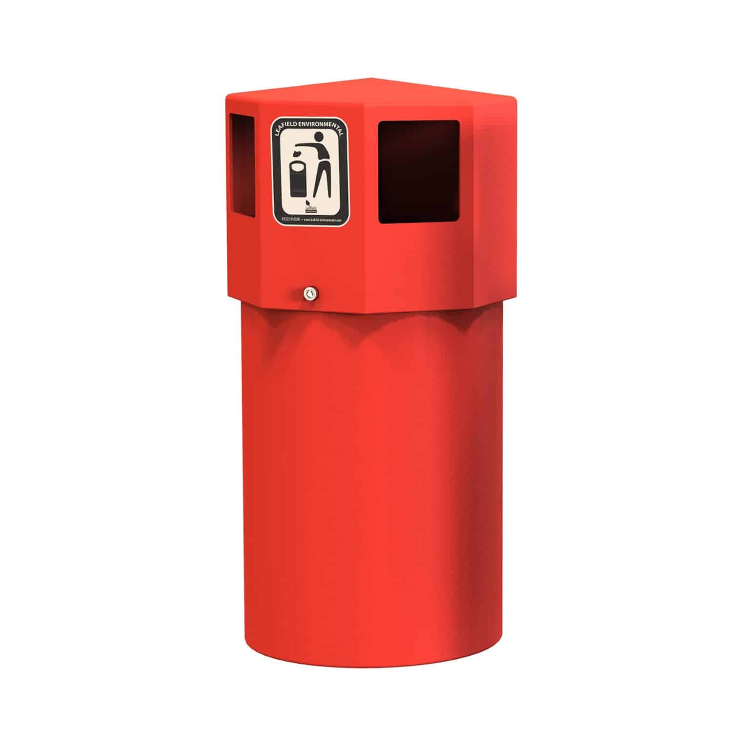 Octaplus Midi Litter Bin - 60 to 95 litres - Store Fittings Direct