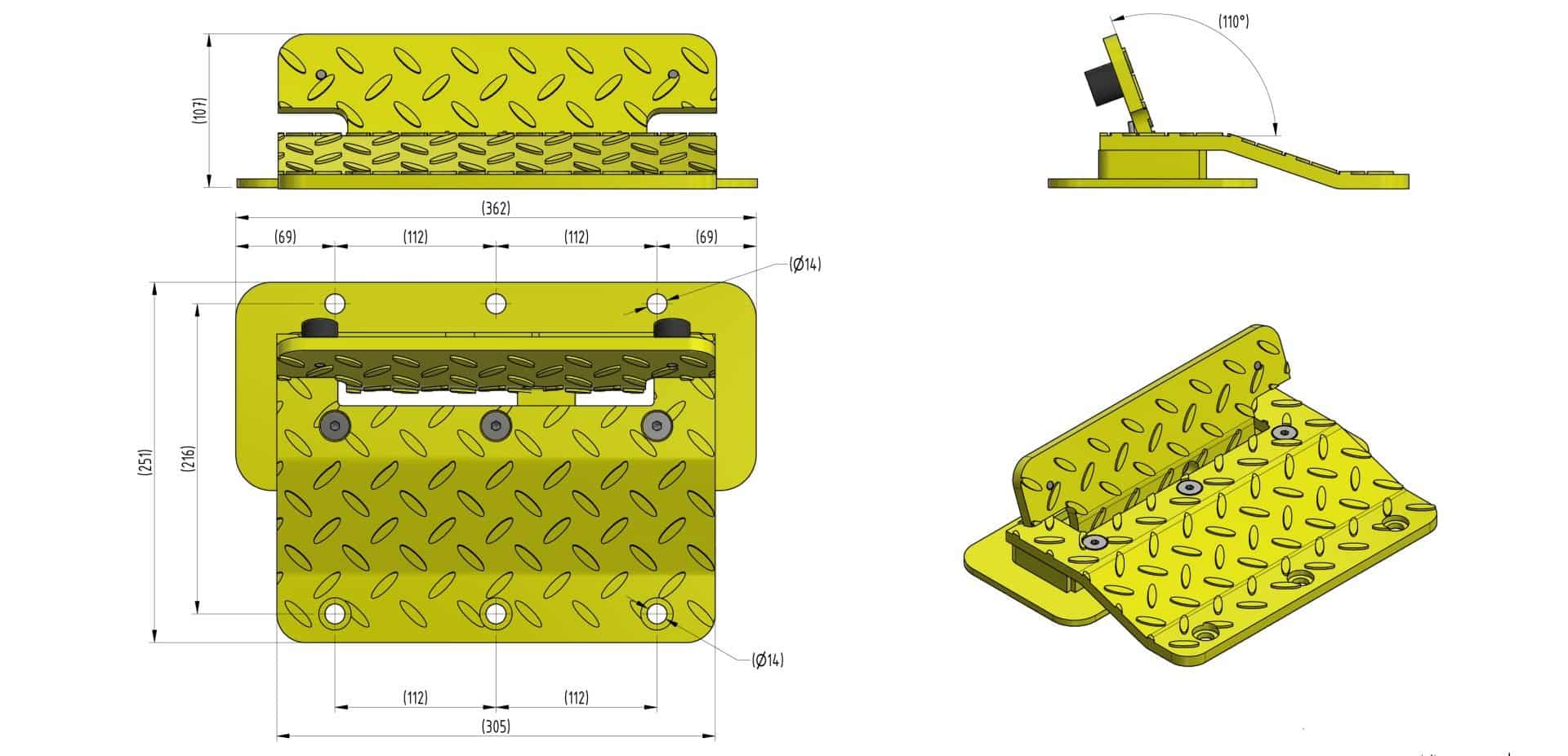 One Way Flow Plates | Surface mounted or Cast In - Store Fittings Direct