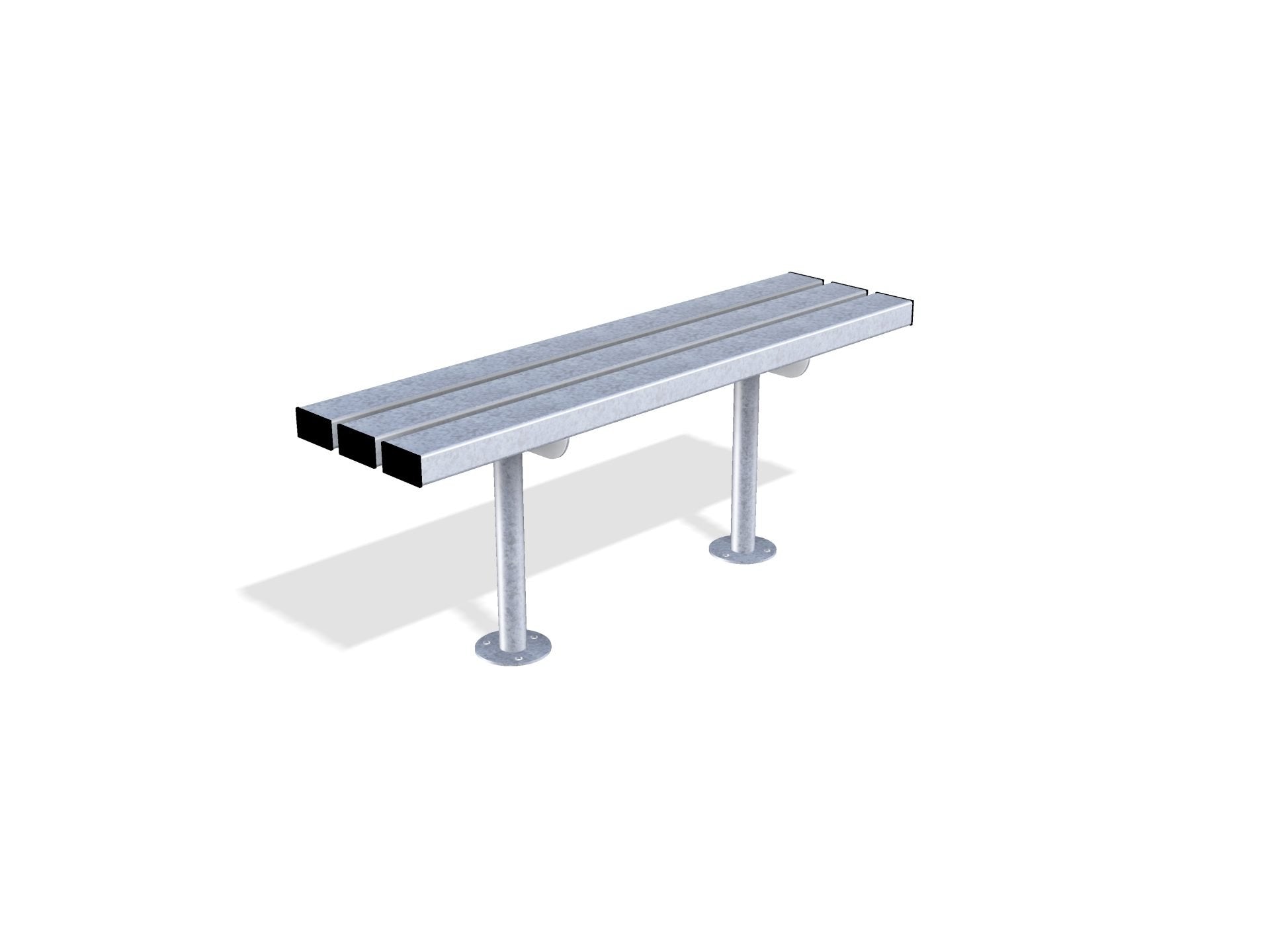 Outdoor Mild Steel Bench 300 | Gretton Street Furniture - Store Fittings Direct