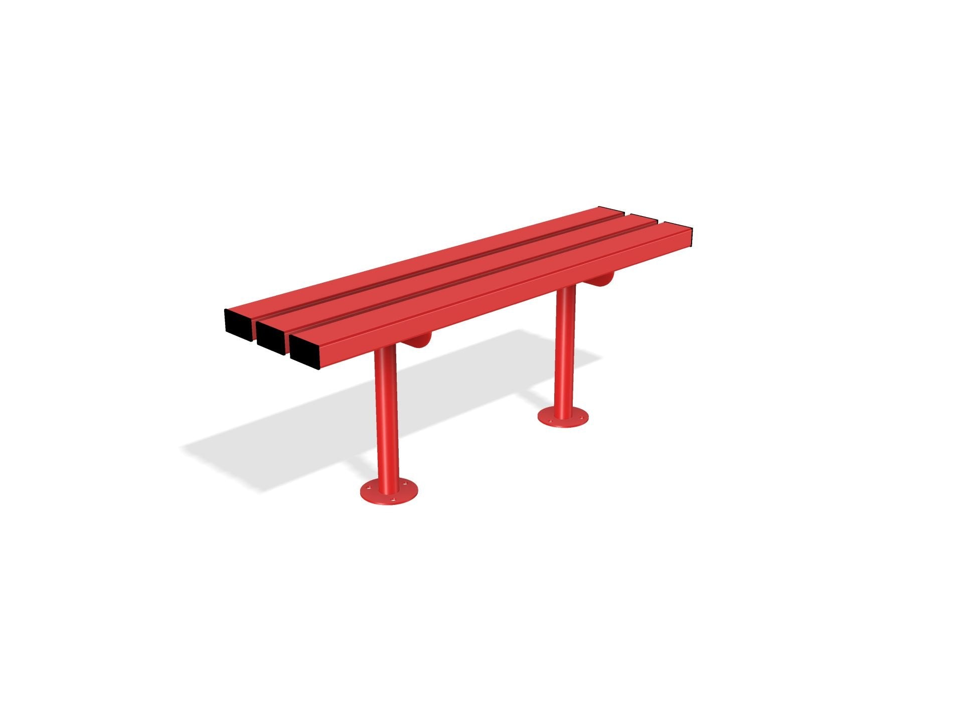 Outdoor Mild Steel Bench 300 | Gretton Street Furniture - Store Fittings Direct