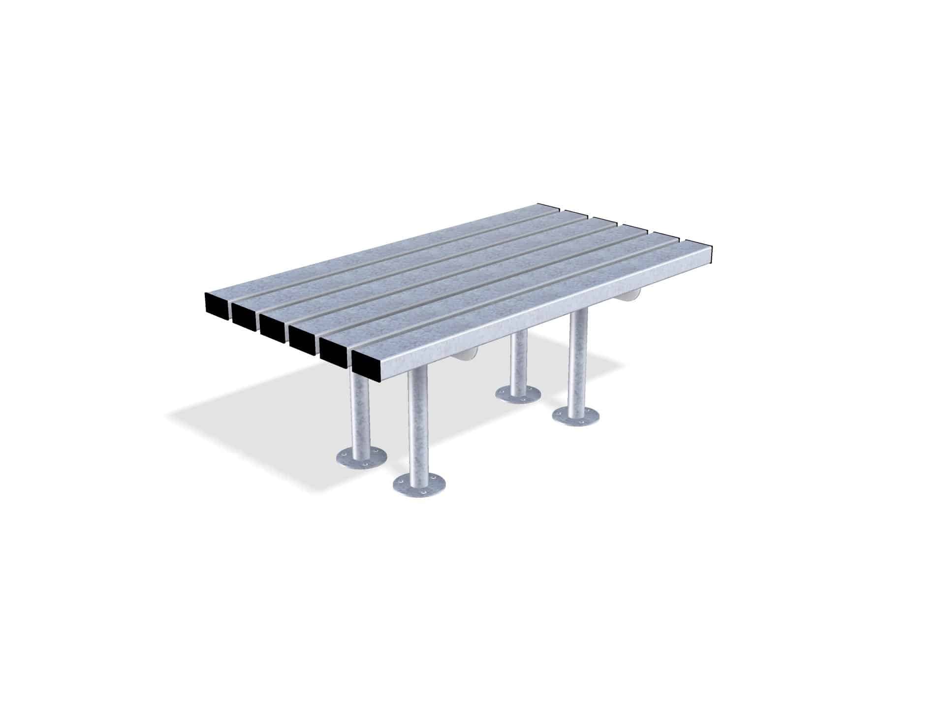 Outdoor Mild Steel Bench 600 | Gretton Street Furniture - Store Fittings Direct