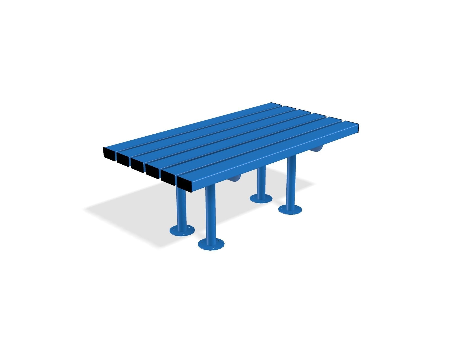 Outdoor Mild Steel Bench 600 | Gretton Street Furniture - Store Fittings Direct