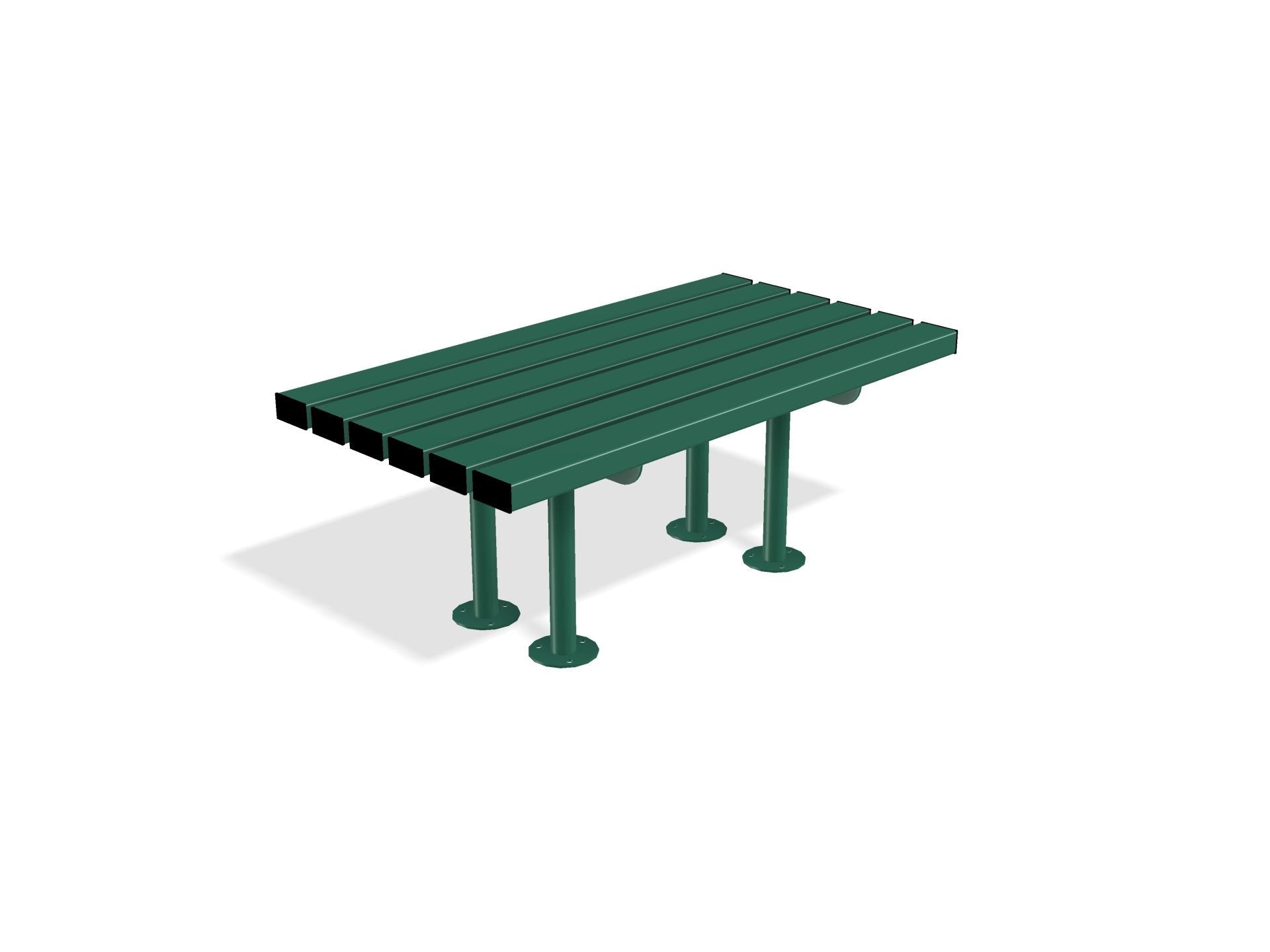 Outdoor Mild Steel Bench 600 | Gretton Street Furniture - Store Fittings Direct