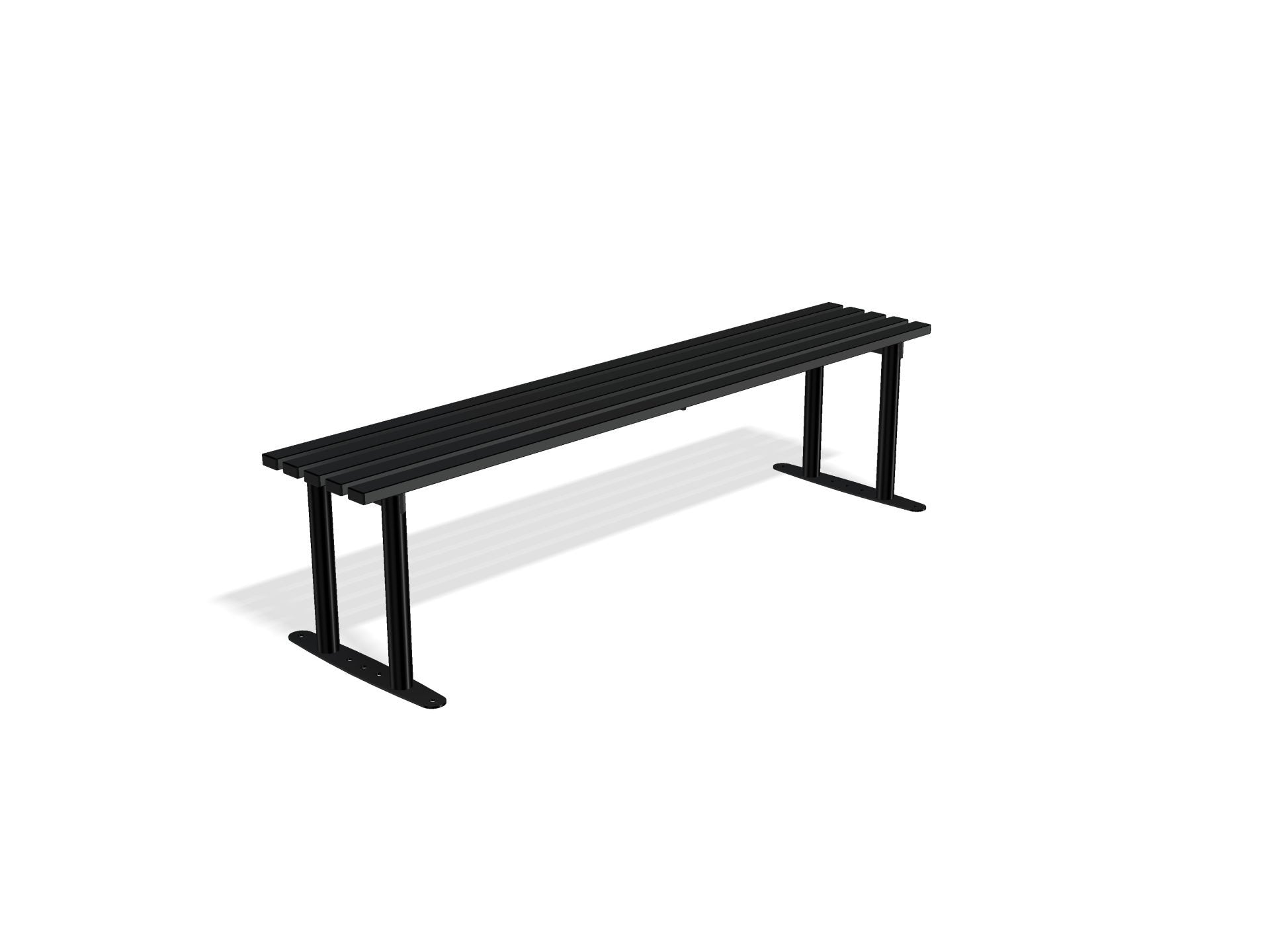 Outdoor Mild Steel Bench | Haddon Street Furniture - Store Fittings Direct