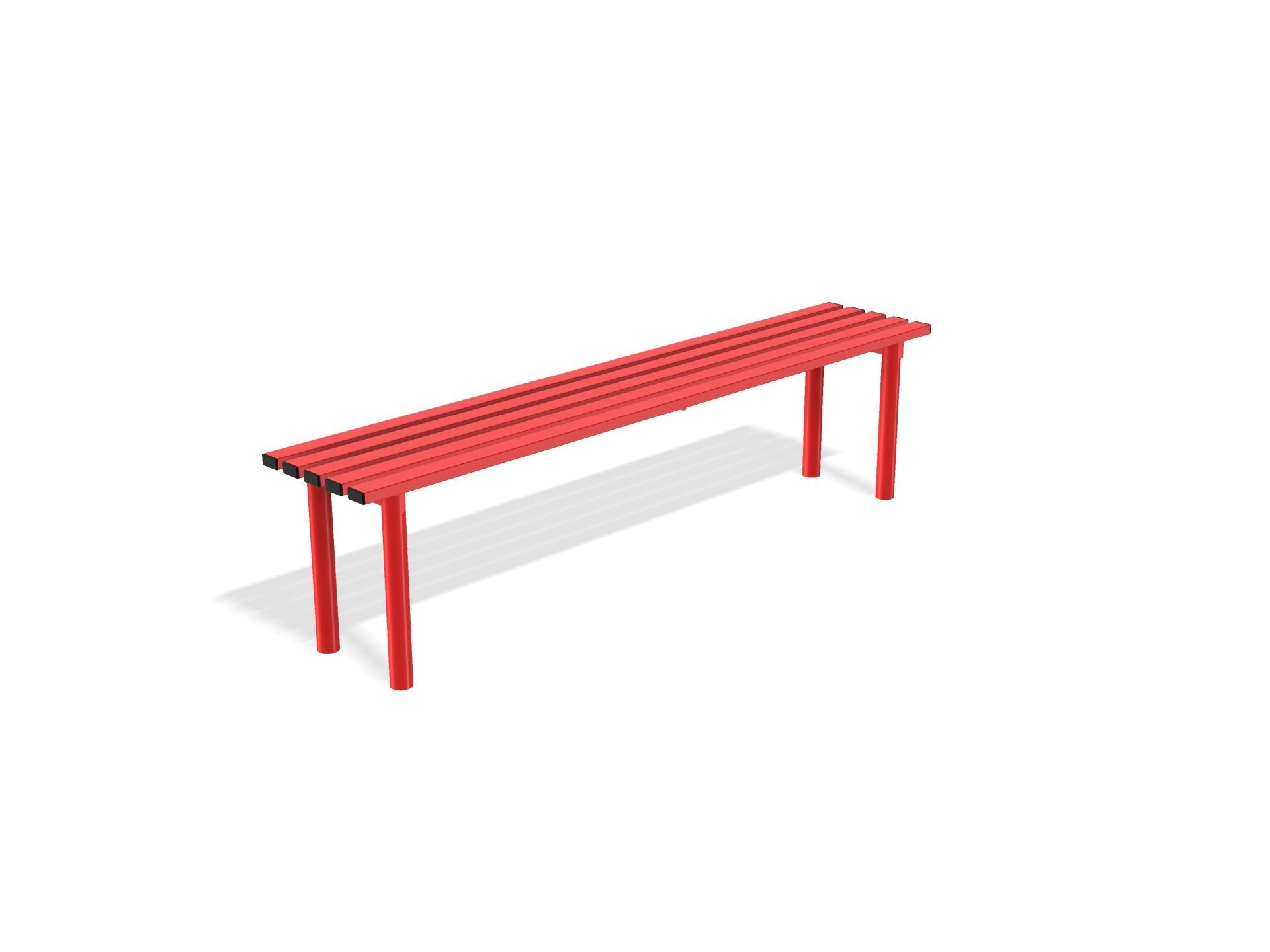 Outdoor Mild Steel Bench | Haddon Street Furniture - Store Fittings Direct