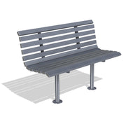 Outdoor Mild Steel Carlton Bench Seat | Carlton Street Furniture - Store Fittings Direct