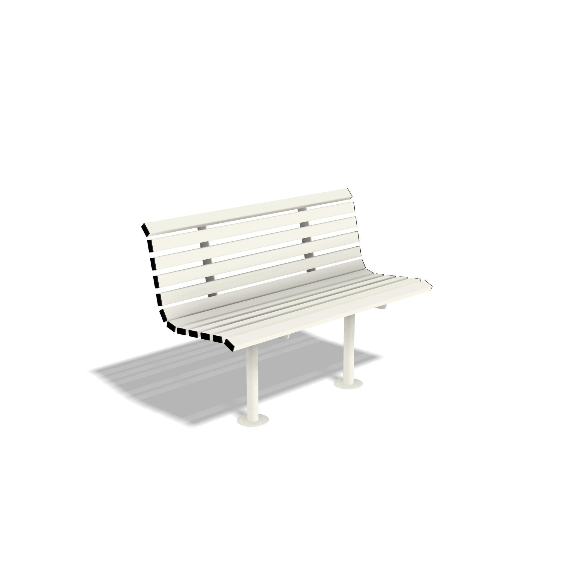 Outdoor Mild Steel Carlton Bench Seat | Carlton Street Furniture - Store Fittings Direct