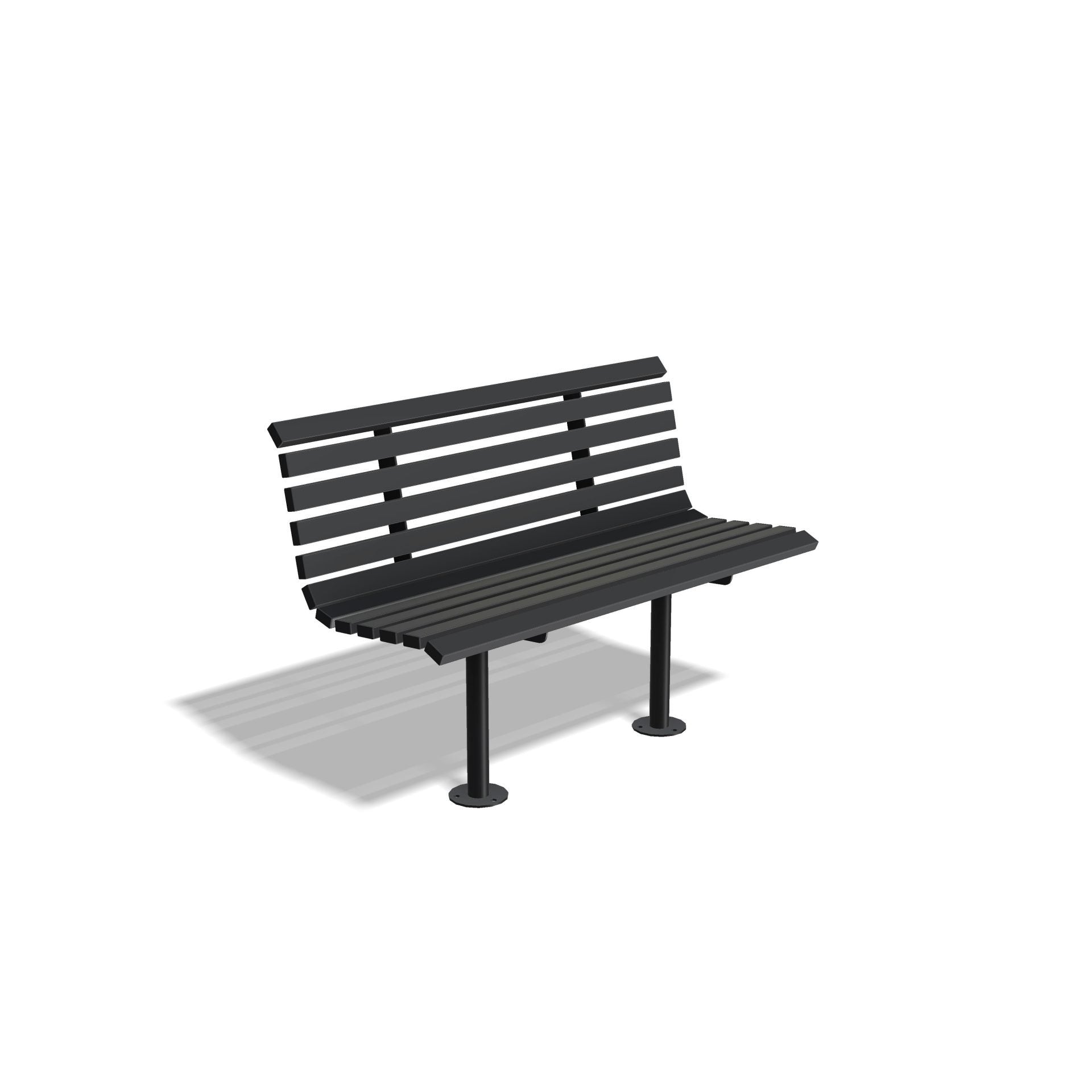 Outdoor Mild Steel Carlton Bench Seat | Carlton Street Furniture - Store Fittings Direct