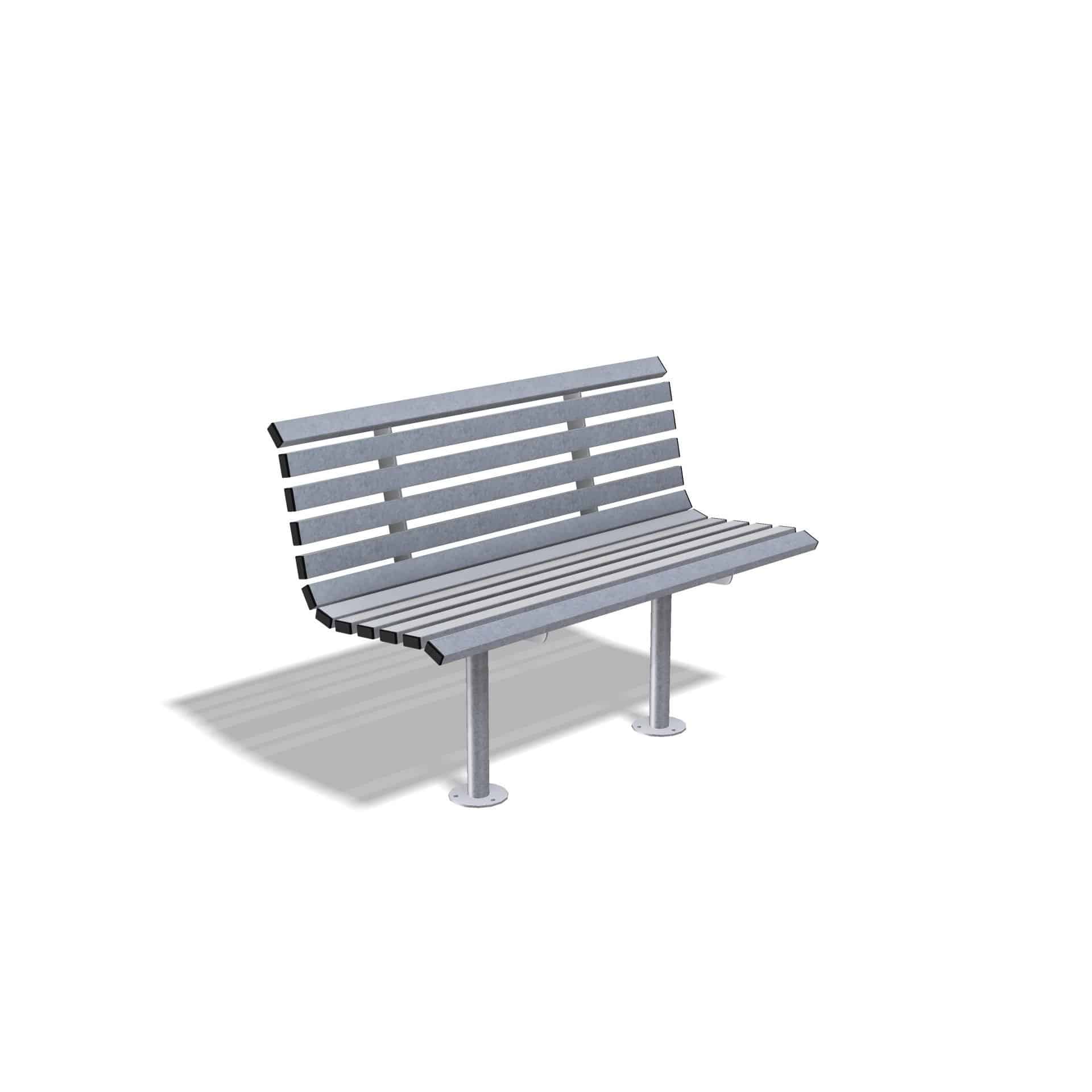 Outdoor Mild Steel Carlton Bench Seat | Carlton Street Furniture - Store Fittings Direct