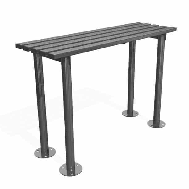 Outdoor Mild Steel Perch Bench