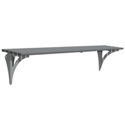 Outdoor Mild Steel Wall Mounted Bench | Haddon Street Furniture - Store Fittings Direct