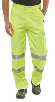Hi-Vis Poly Cotton Trousers