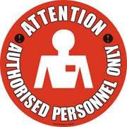 PROline Floor Sign - 430mm - Attention Authorised Personnel Only - Store Fittings Direct