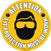 PROline Floor Sign - 430mm - Attention Eye Protection Must Be Worn - Store Fittings Direct