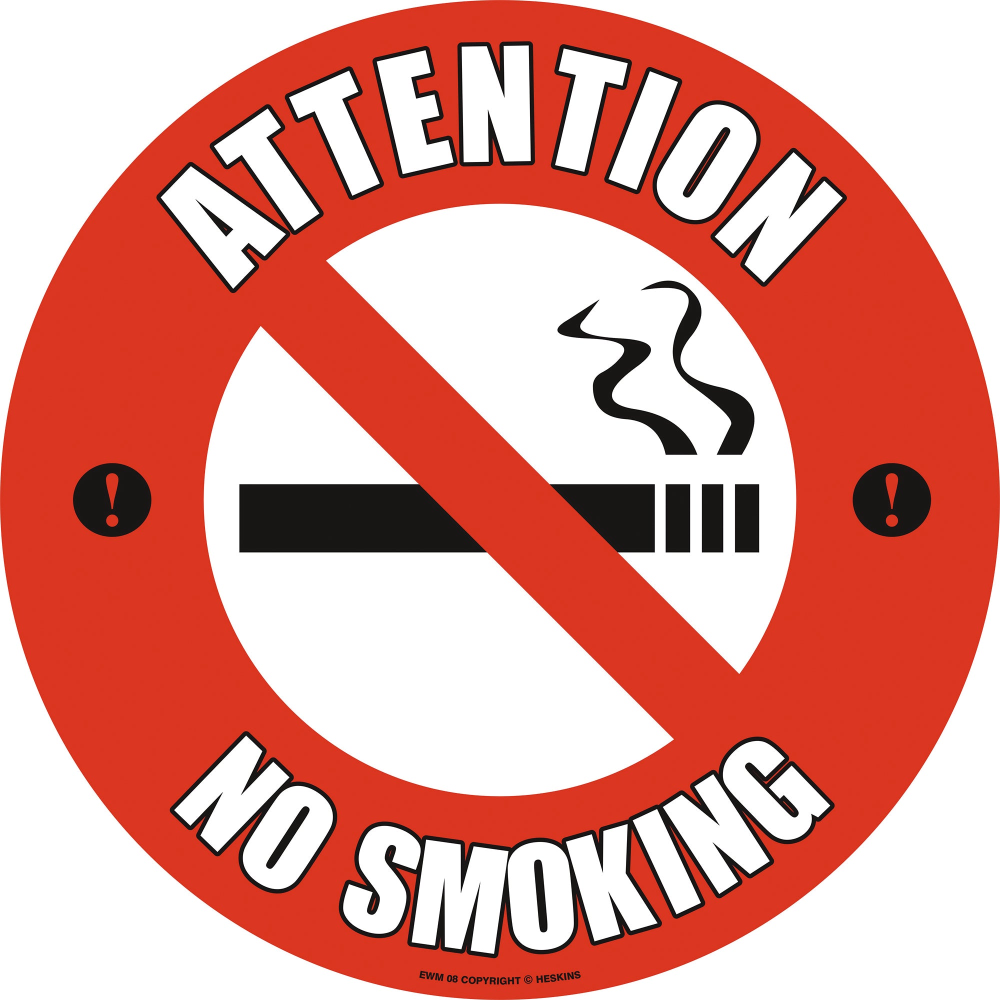 PROline Floor Sign - 430mm - Attention No Smoking - Store Fittings Direct