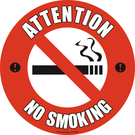 PROline Floor Sign - 430mm - Attention No Smoking - Store Fittings Direct