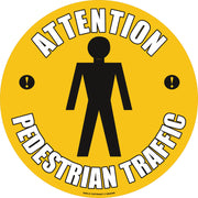 PROline Floor Sign - 430mm - Attention Pedestrian Traffic - Store Fittings Direct