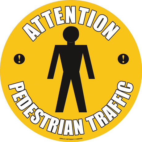 PROline Floor Sign - 430mm - Attention Pedestrian Traffic - Store Fittings Direct