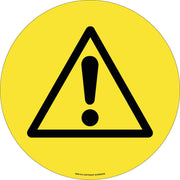 PROline Floor Sign - 430mm - Black Triangle with '!' - Store Fittings Direct