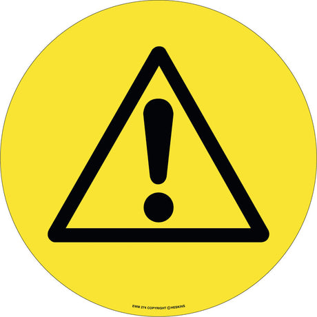 PROline Floor Sign - 430mm - Black Triangle with '!' - Store Fittings Direct