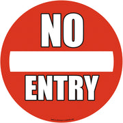 PROline Floor Sign - 430mm - No Entry - Store Fittings Direct